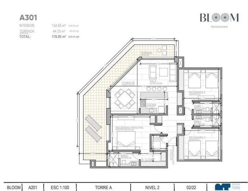 Departamento en venta · Puerto Aventuras, Solidaridad, Quintana Roo