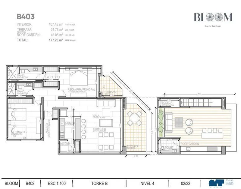 Departamento en venta · Puerto Aventuras, Solidaridad, Quintana Roo