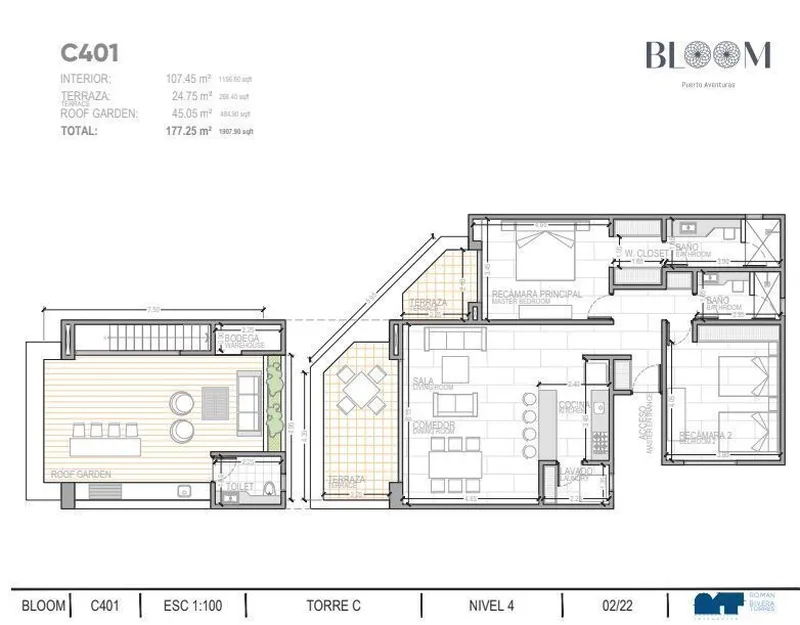 Departamento en venta · Puerto Aventuras, Solidaridad, Quintana Roo