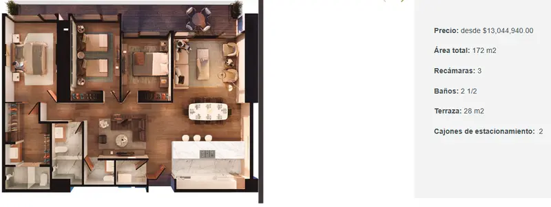 Departamento en venta · Fuentes del Pedregal, Tlalpan, Ciudad de México