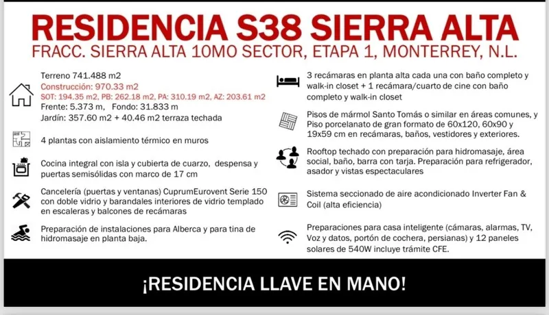 Casa en venta · Sierra Alta 10 Sector, Monterrey, Nuevo León