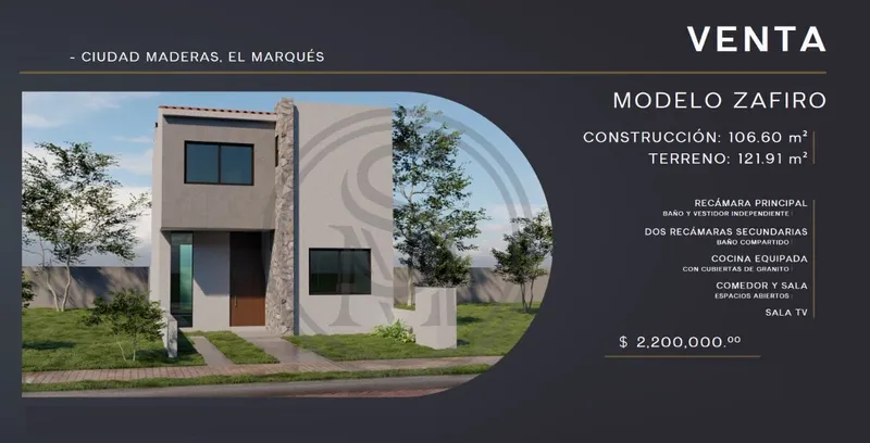 Casa en venta · Ciudad Maderas Residencial Querétaro, El Marqués, Querétaro