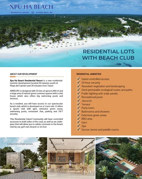 Lote en venta · Xpu Ha, Playa del Carmen, Solidaridad, Quintana Roo