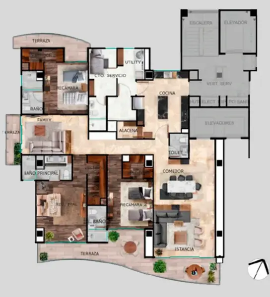 Departamento en venta · Bosque Real, Huixquilucan, Estado de México