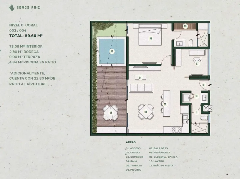 Departamento en venta · Temozon Norte, Mérida, Yucatán