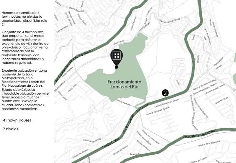 Condominio en venta · Lomas del Río, Naucalpan de Juárez, Estado de México