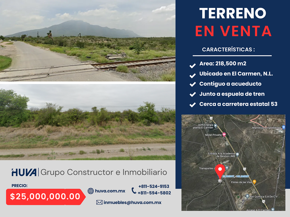 Lote en venta · El Carmen Centro, El Carmen, Nuevo León