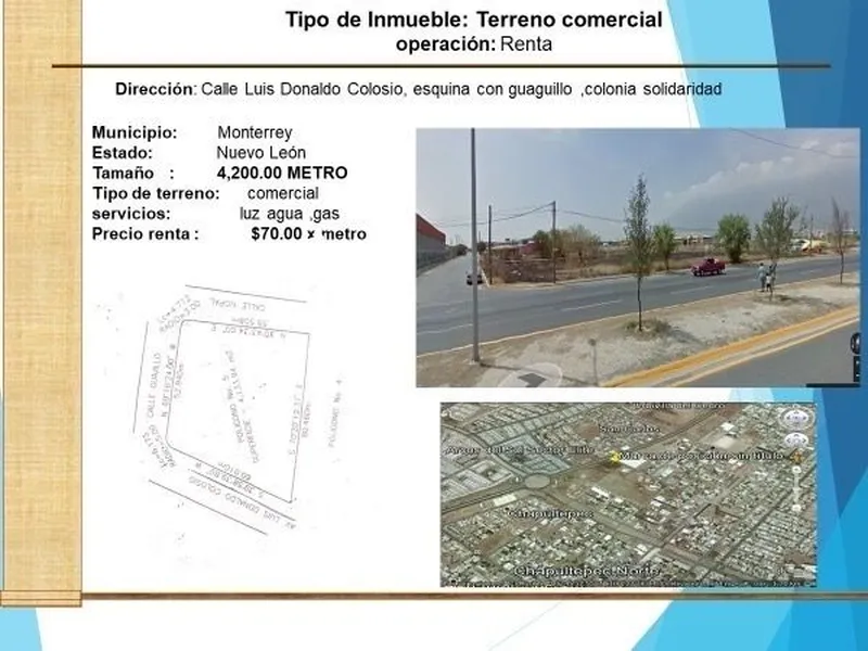 Lote en alquiler · Barrio Antiguo, Monterrey, Nuevo León