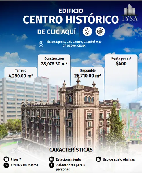Edificio en alquiler · Hipodromo Condesa, Condesa, Cuauhtémoc, Ciudad de México