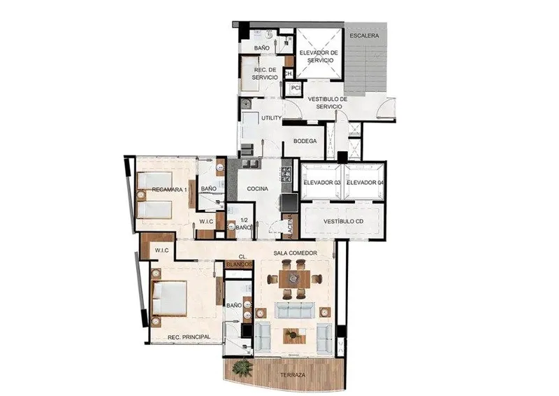 Departamento en venta · Bosque Real, Huixquilucan, Estado de México