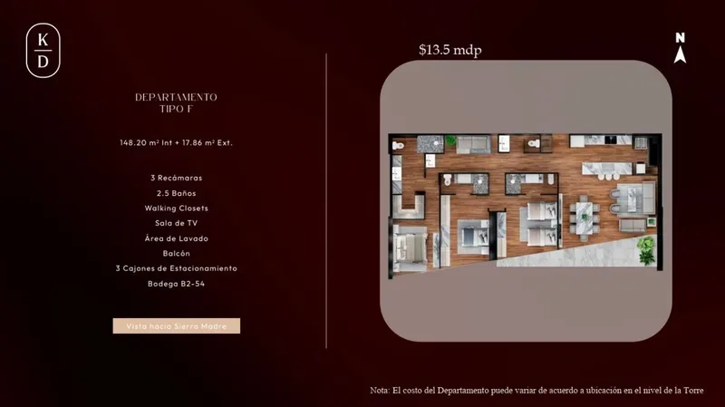 Departamento en venta · Zona Loma Larga Oriente, San Pedro Garza García, Nuevo León