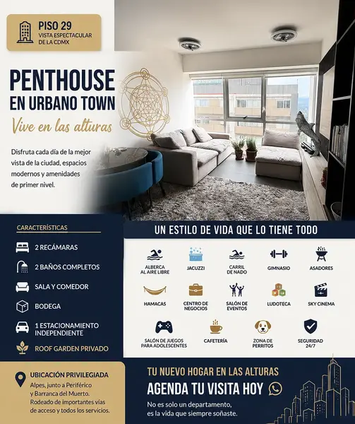 Departamento en venta · Los Alpes, Álvaro Obregón, Ciudad de México