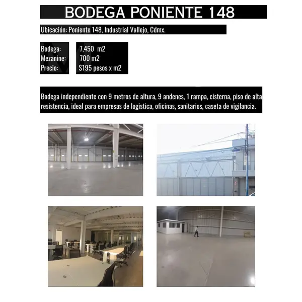 Nave industrial en renta · Industrial Vallejo, Azcapotzalco, Ciudad de México Nave industrial en renta · Industrial Vallejo, Azcapotzalco, Ciudad de México