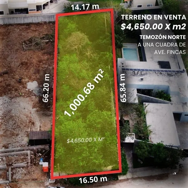 Lote en venta · Temozon Norte, Mérida, Yucatán