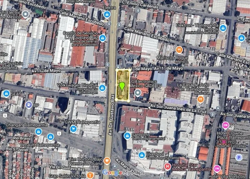 Lote en venta · Tlalnepantla Centro, Tlalnepantla de Baz, Estado de México